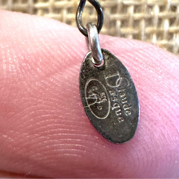 Claude Dasque Mother of Pearl Necklace made in France, sterling silver accents - Picture 14 of 14